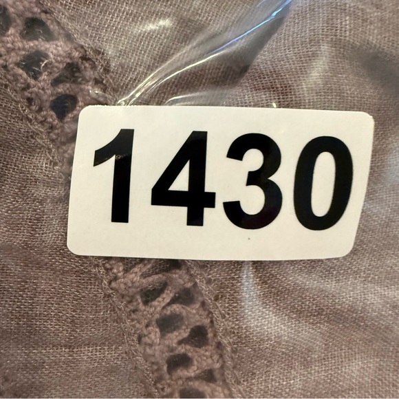 Umgee Mini Dress Women’s Med Brown Taupe Embroidered Floral Lace Crochet Boho - Picture 11 of 11